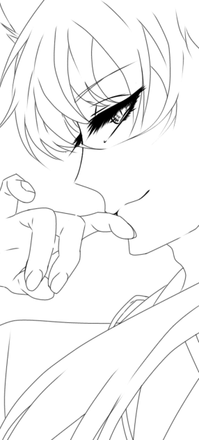 妖狐 新撰組 線画