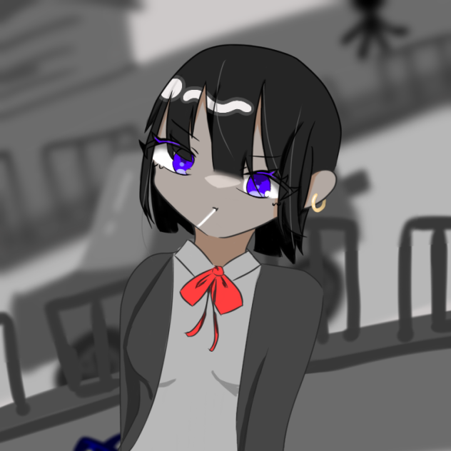 夜中の通学路