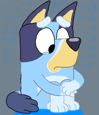 Bluey sad - ibisPaint