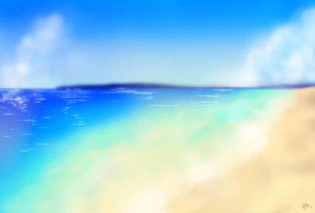 背景イラスト海②