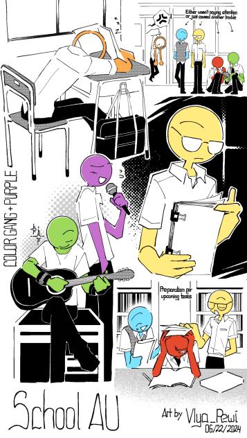 Color Gang - School AU