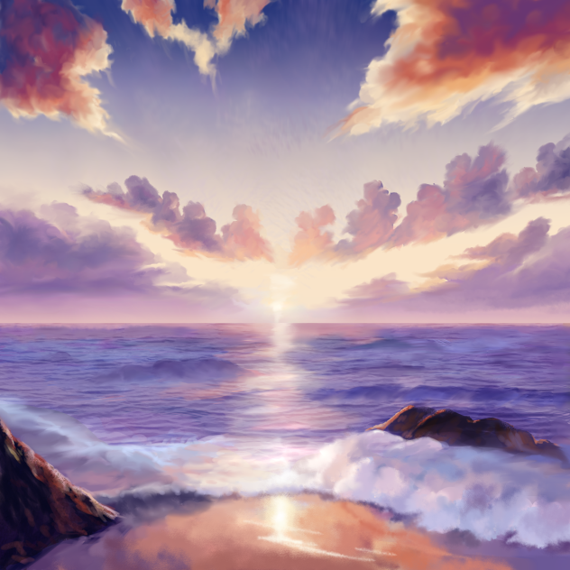 海(日の入)