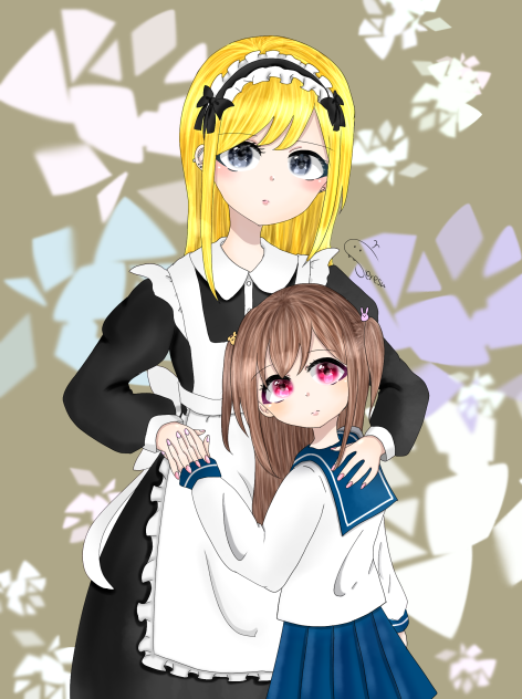 金髪メイドとセーラー