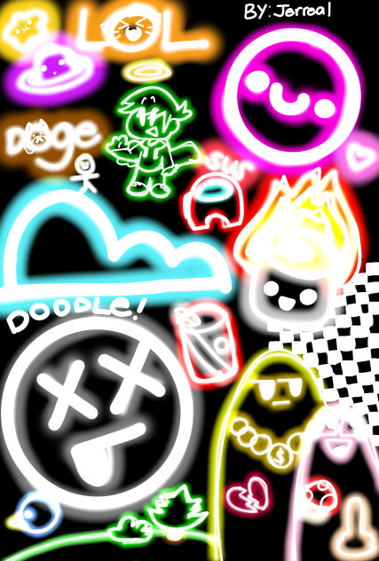 some kind of neon doodle
