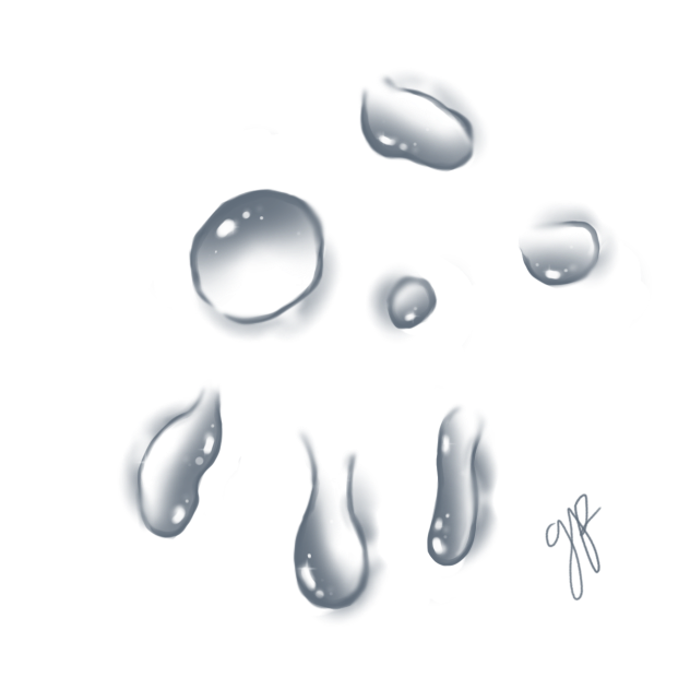 water droplets dark vers
