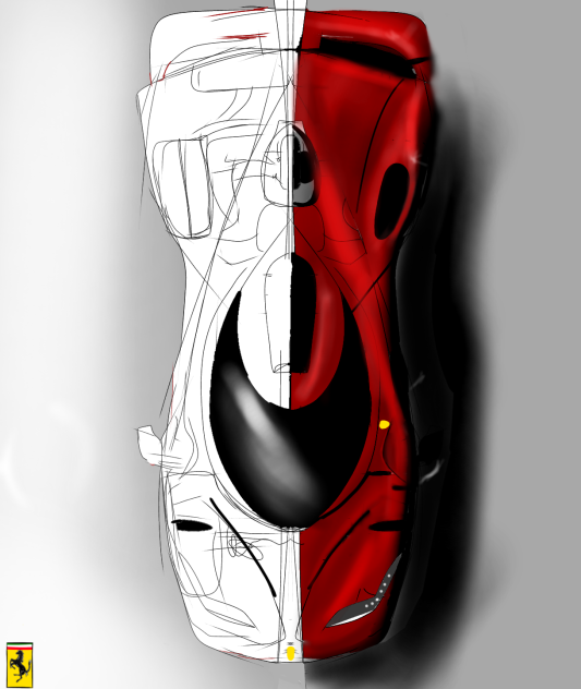 ferrari concept - ibisPaint