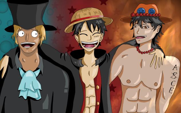 Ace Luffy Sabo trio!