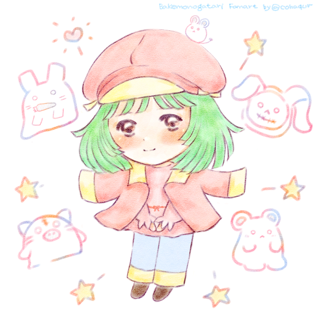 化物語千石撫子ちゃんファンアート。