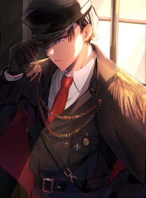 黒髪軍服