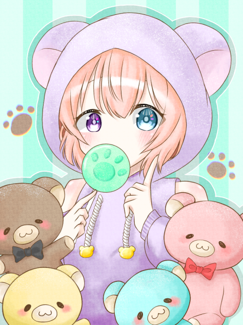 くまパーカー