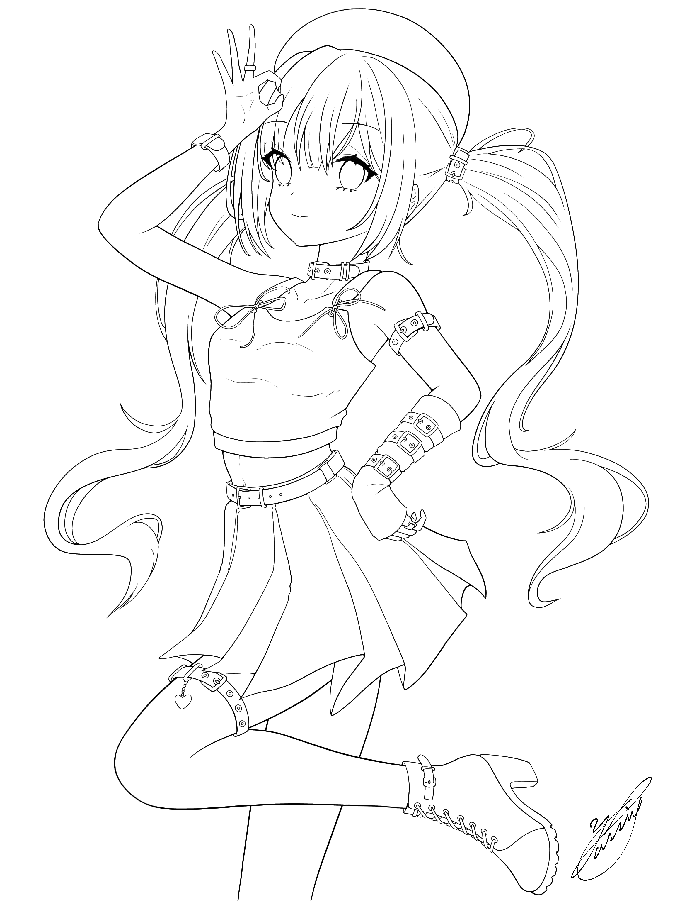 Feeling OK!（線画） - ibisPaint