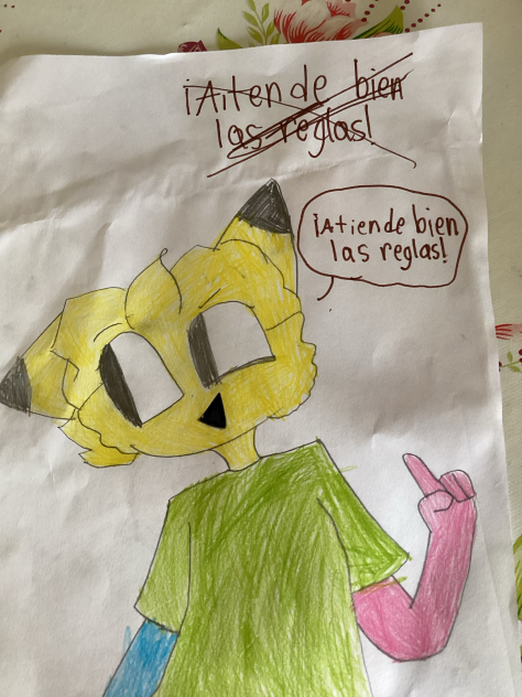 dibujo de pika que hice en la escuela
