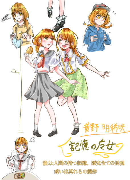 古tion設定資料  黄野明稀映