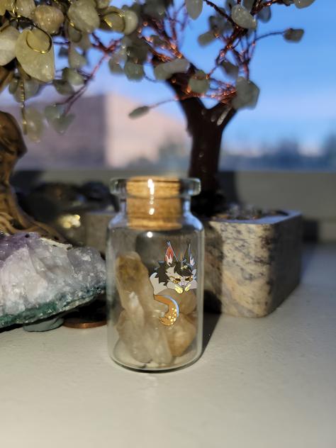 citrine in a jar of citrine