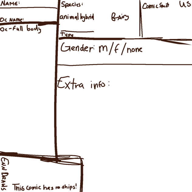 Us character sheets