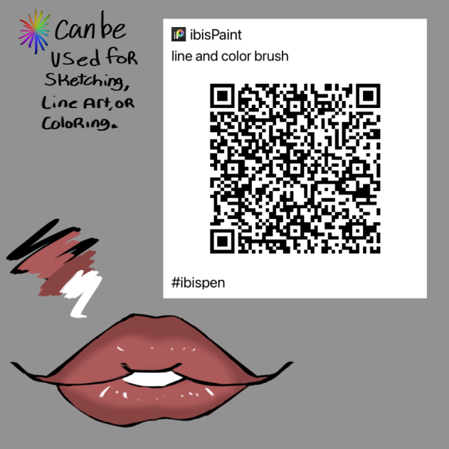 Line and color brush - ibisPaint