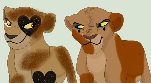 Pavan (hearts) and Lovage (teardrops)