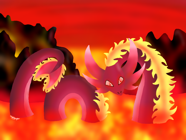 Lava Dragon {speed paint} - ibisPaint