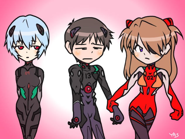 レイ？とシンジとアスカ