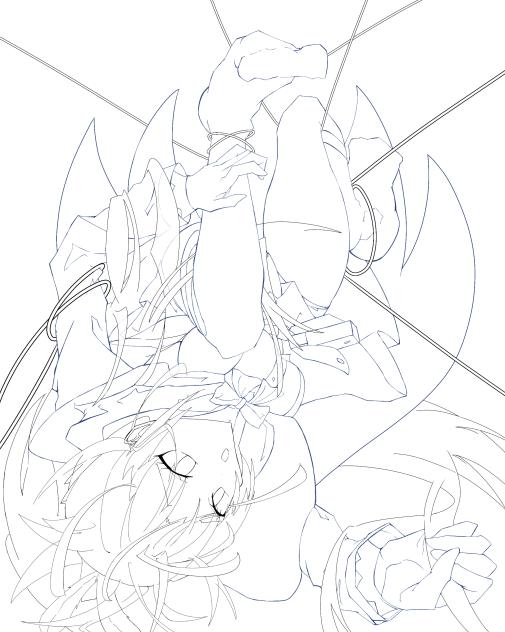 【塗り絵・線画】七詩ムメイ！6回目の挑戦です()