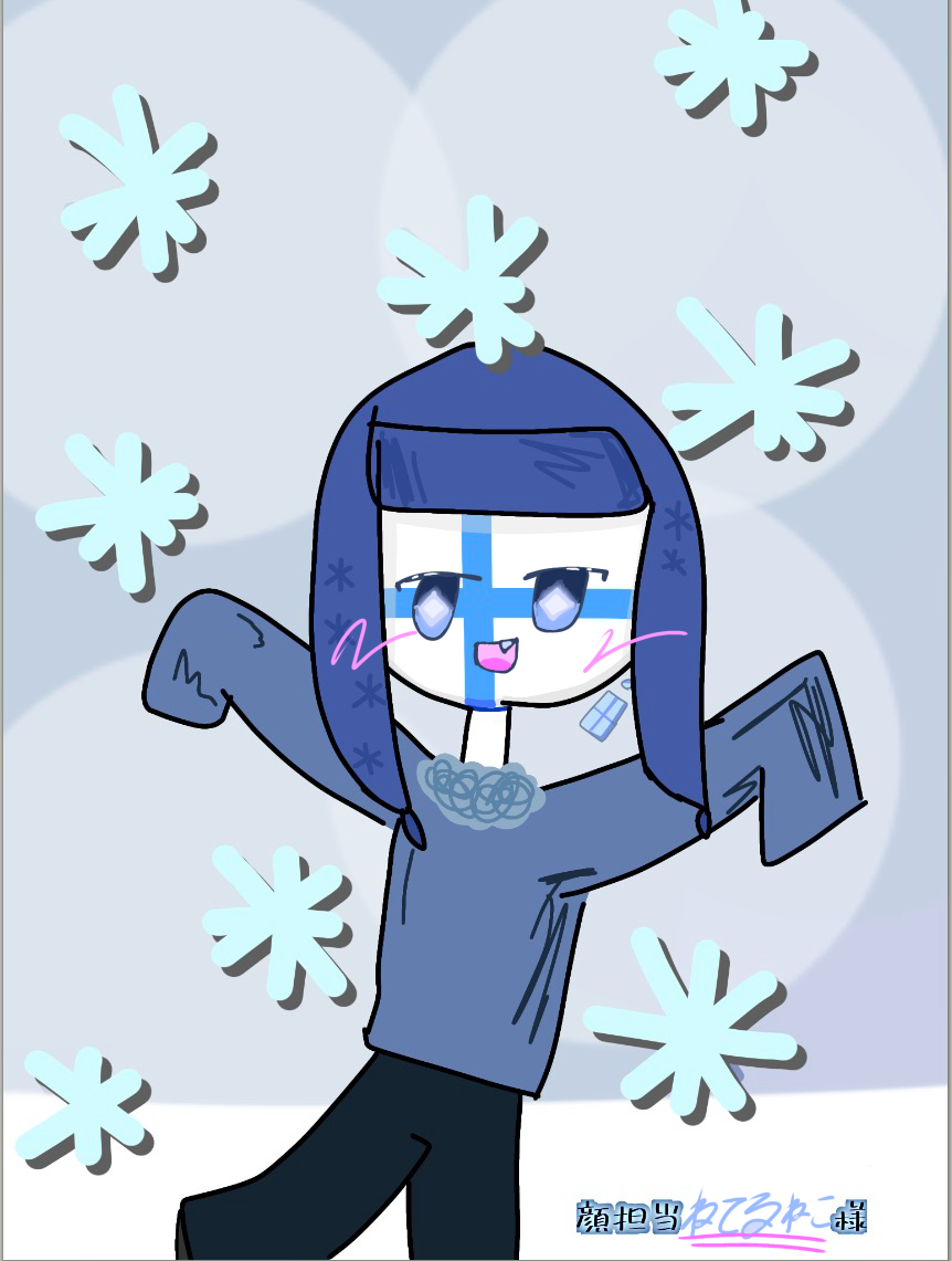 まろまろ〜！さんと合作！ - ibisPaint