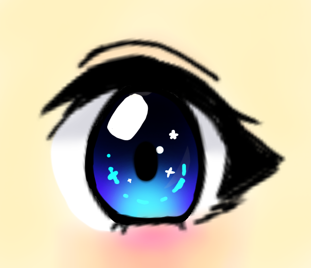 中1が目を描いたった