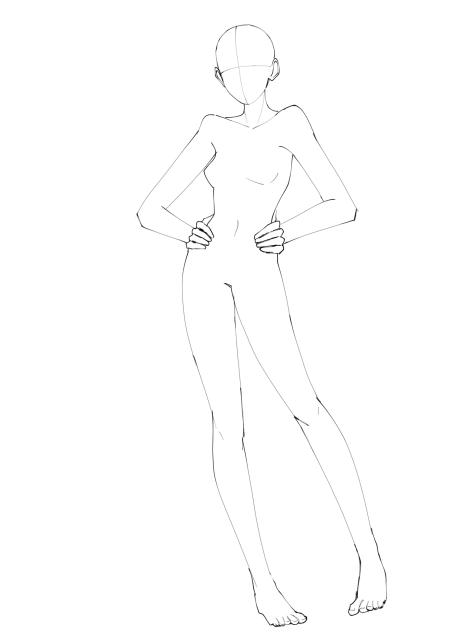 Woman pose material-1