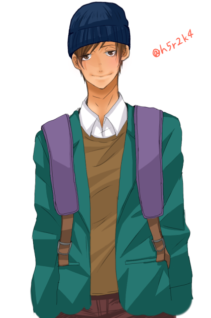 リュック男子二口