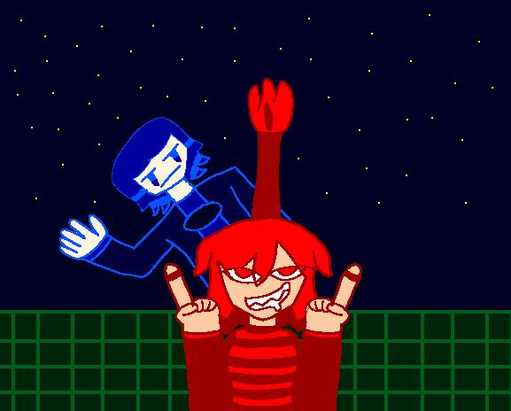 Candlehead and Mike.