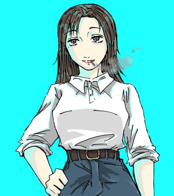 白シャツにジーンズ2