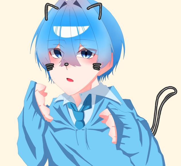猫の日（🐐🩵
