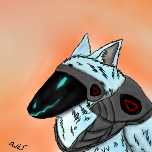 Random protogen sketch. 6 April, 22.