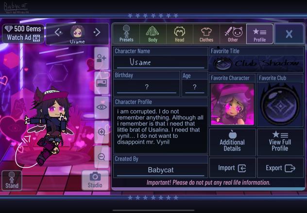 If i had a gacha preset