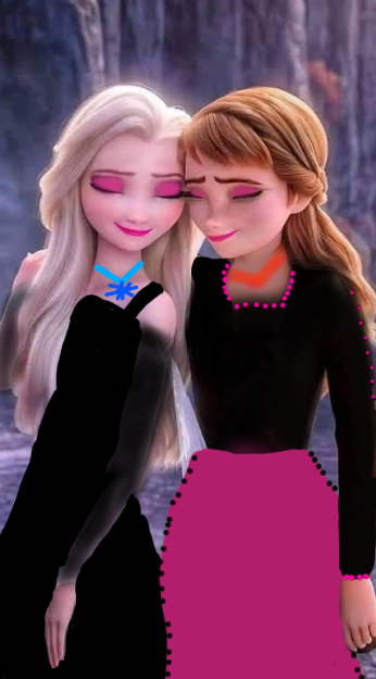 sister elsa and anna - ibisPaint