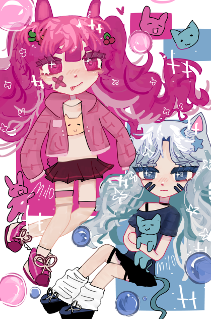blue or pink