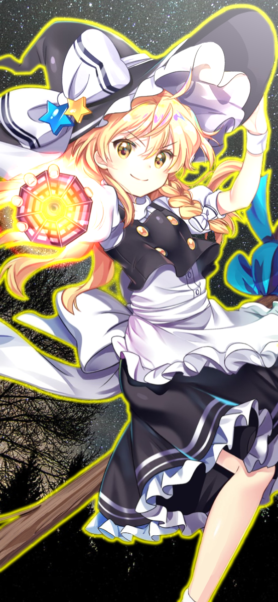 東方 魔理沙 スマホ画面用1 Ibispaint 東方 魔理沙 スマホ画面用1 Ibispaint