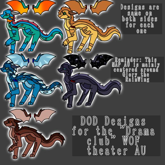 DOD designs for the Drama Club MAP