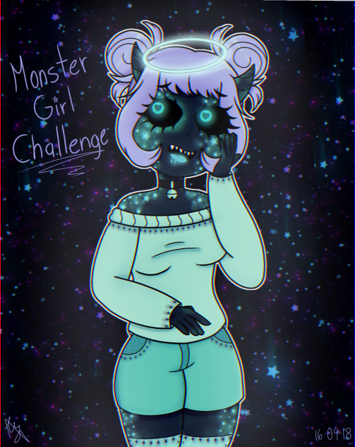 Monster Girl Challenge 💜 - ibisPaint
