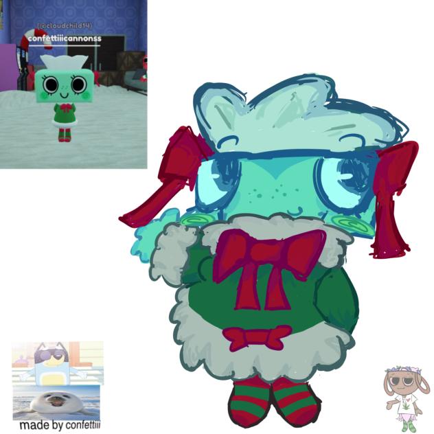 tisha’s christmas skin hohoho