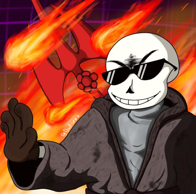 Dusttale I miss you Sans Attack