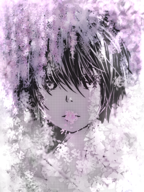 藤色。