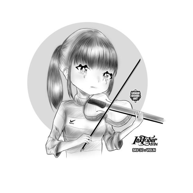INKTOBER 2024 DAY 30  VIOLIN
