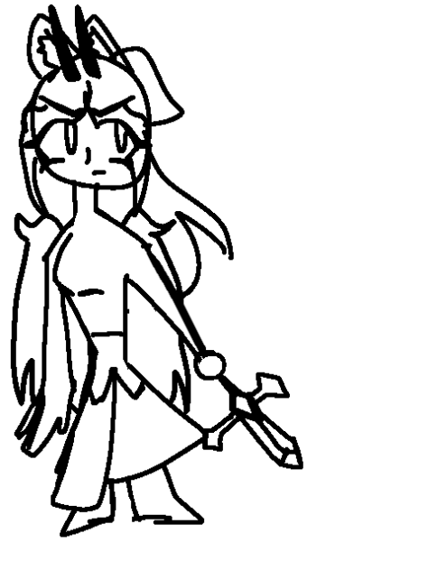 Sword raising animation test ft. Main oc