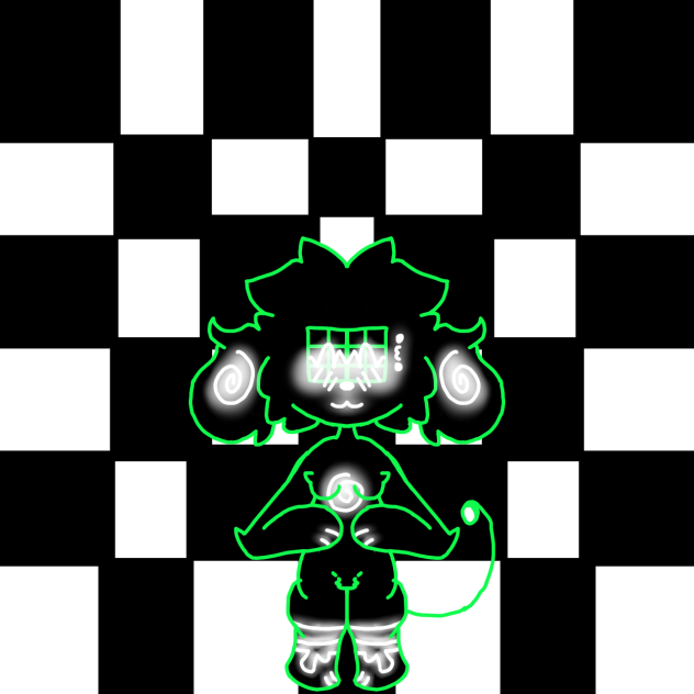 Glowo the robot dog🐶🤖💚🖤🤍