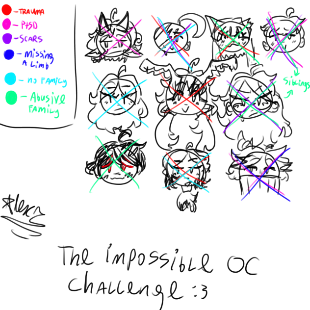 the impossible oc challenge lmao