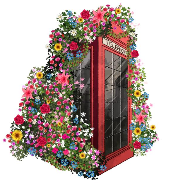 Flowery Phonebooth