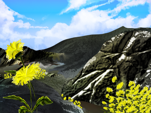 Yellow flower background