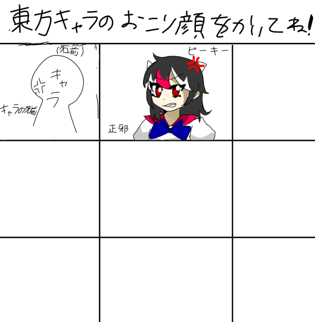 怒り顔！