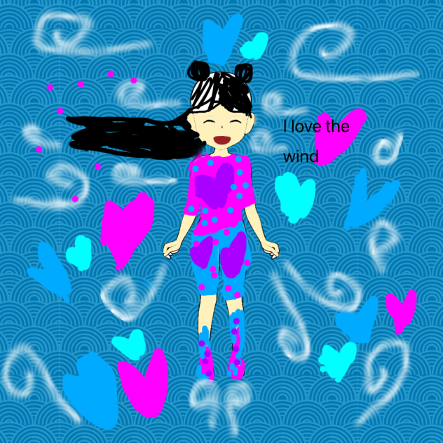Wind Girl - ibisPaint