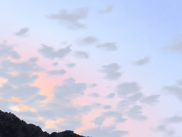 昨日の夕空